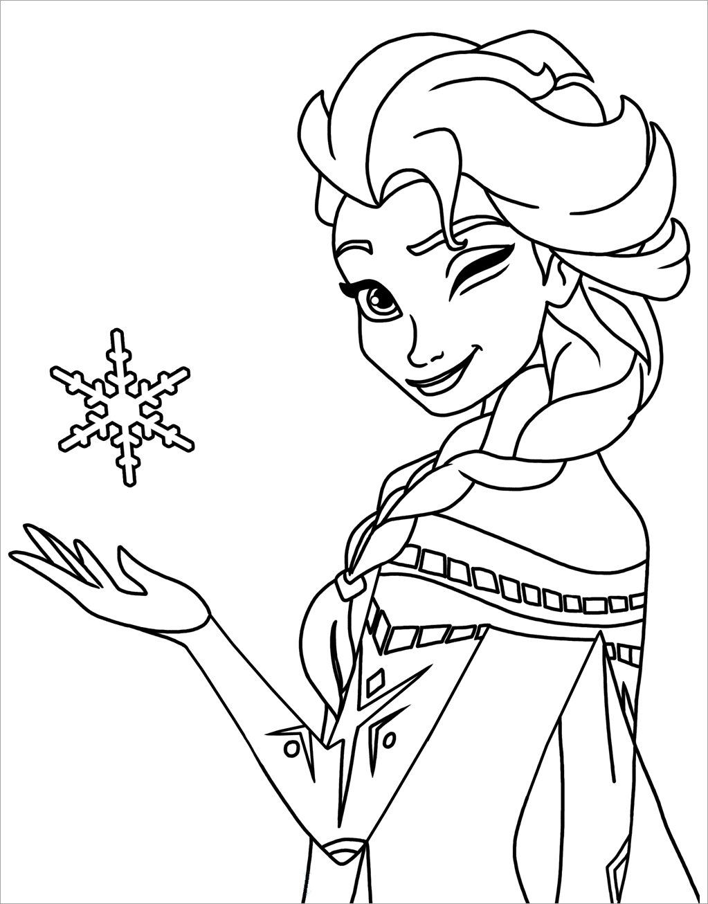 Tô màu công chúa Elsa đẹp nhất