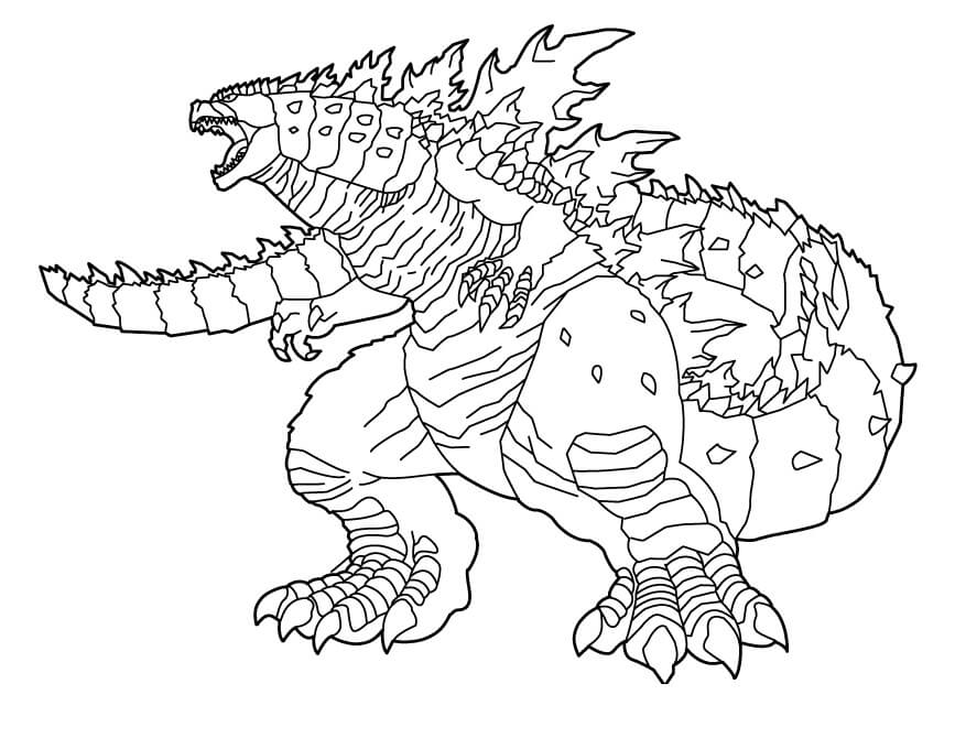 tong hop tranh to mau godzilla dep nhat danh cho be 11 - Tổng hợp tranh tô màu Godzilla đẹp nhất dành cho bé