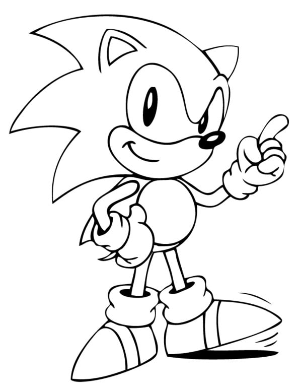Tranh tô màu Sonic 5