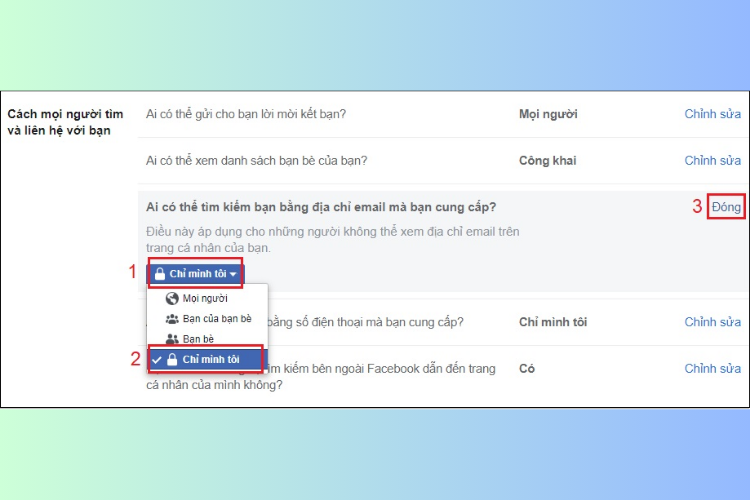 Tìm hiểu cách ngăn chặn người khác tìm thấy Facebook của bạn